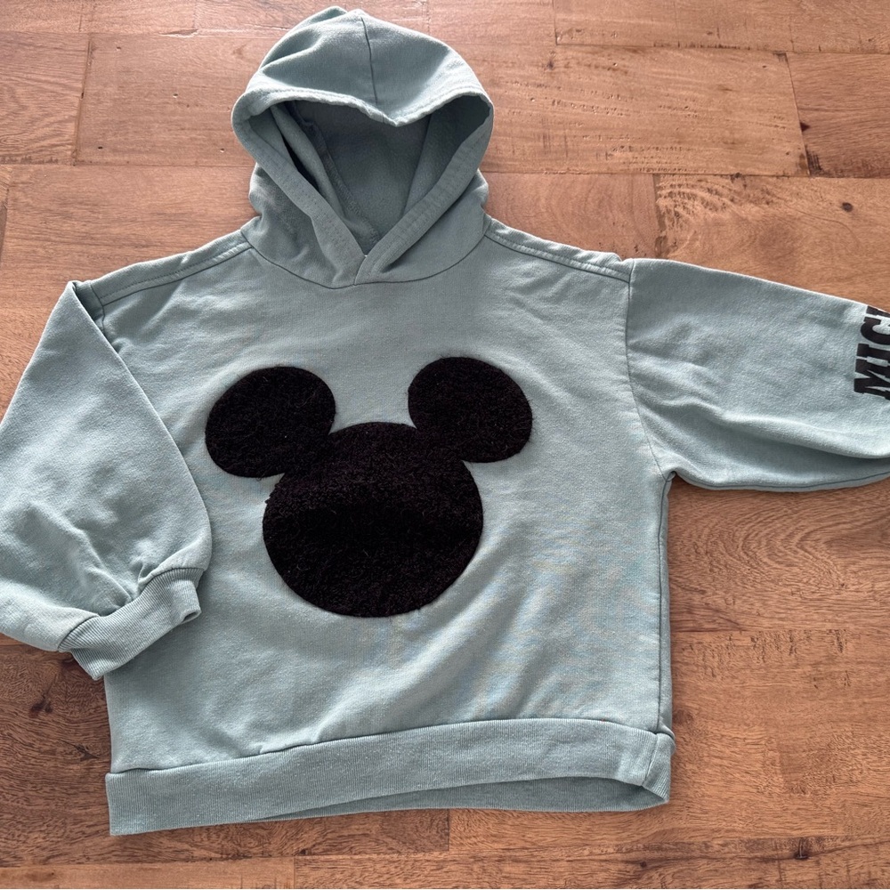 Disney Kids Hoodie Black Mouse texture Design size 3
